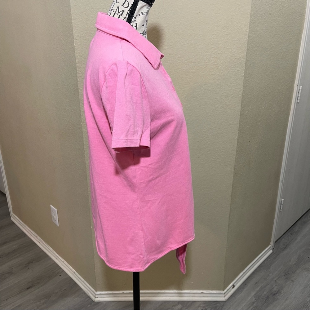 Talbots Pink Polo Style Shirt with Palm Tree Embroidery
Iowa - Picture 5 of 11